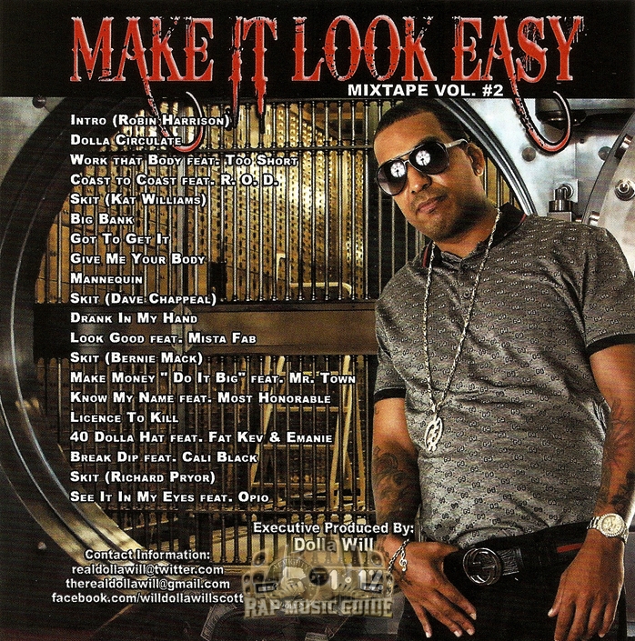 Dolla Will Make It Look Easy Mixtape Vol. 2 CDR. CD Rap Music Guide